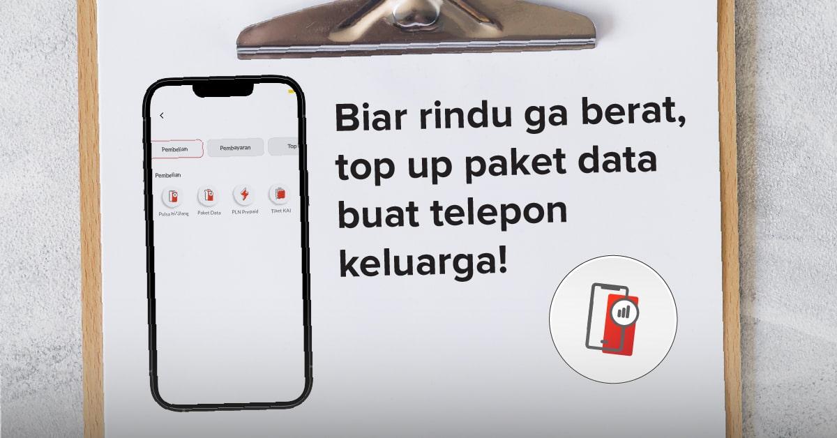 Cara Isi Paket Data Online di MAS Mobile