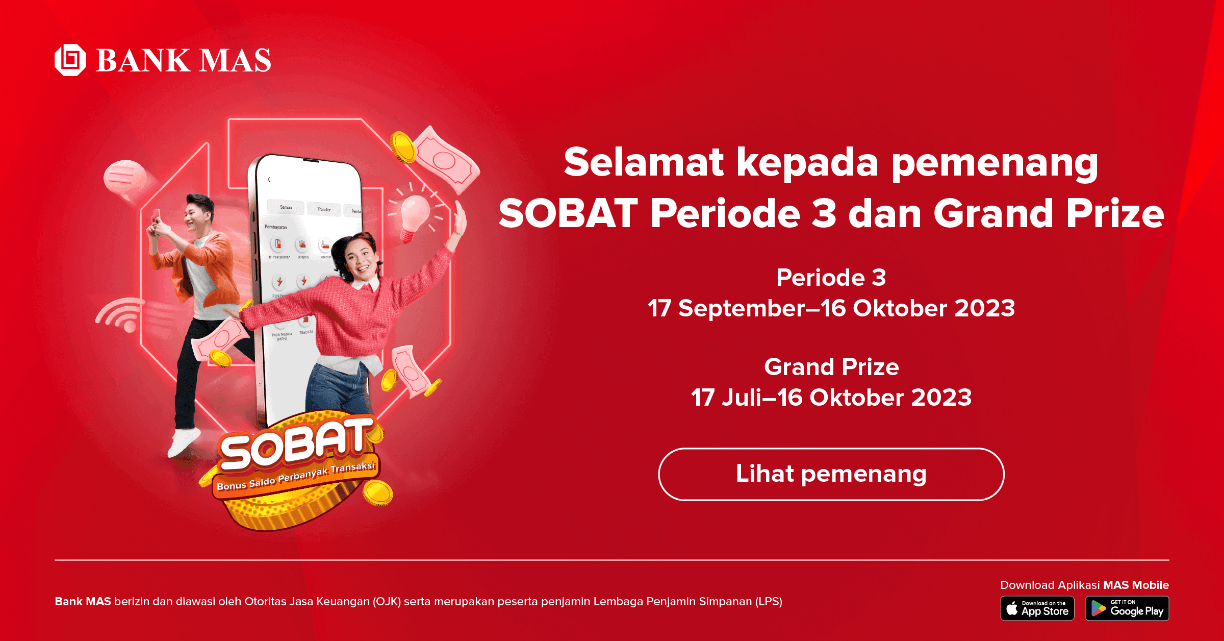 Announcement of SOBAT Promo Winners